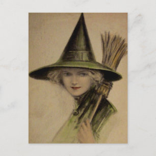 Alte Halloween-Karte Postkarte