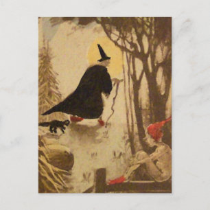 Alte Halloween-Karte Postkarte