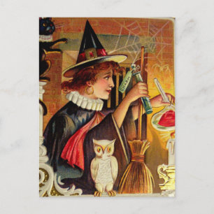 Alte Halloween-Karte Postkarte
