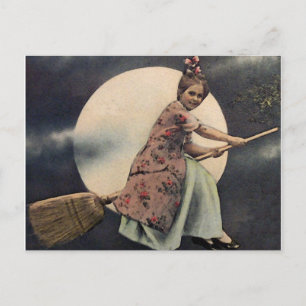 Alte Halloween-Karte Postkarte