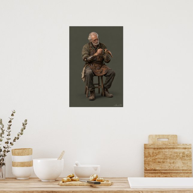 Alte Hände Poster (Küche)