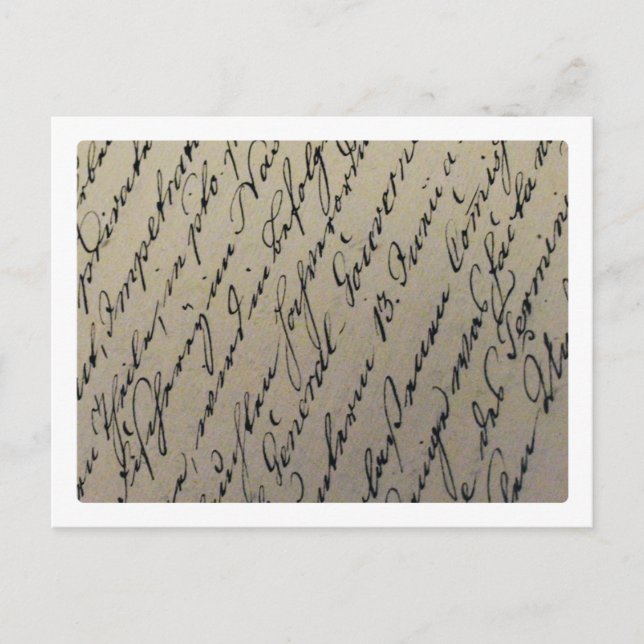 Alte Handschrift Postkarte (Vorderseite)