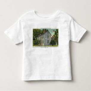 Alte Haus-Ansicht Hancocks Clark, Paul Revere ritt Kleinkind T-shirt
