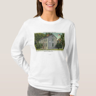 Alte Haus-Ansicht Hancocks Clark, Paul Revere ritt T-Shirt