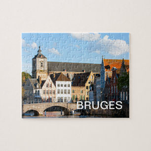 Alte Häuser in Brügge, Belgien Puzzle
