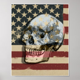 Alte Herrlichkeit lächelnd Skull Modernes Wall Art Poster