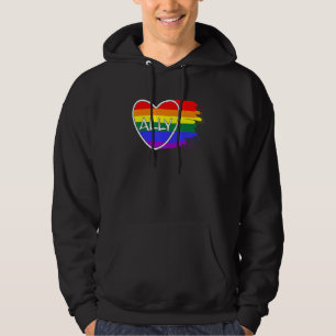Alte Herzblüte Liebe Pride Month Lgbtq Lesbian Gay Hoodie