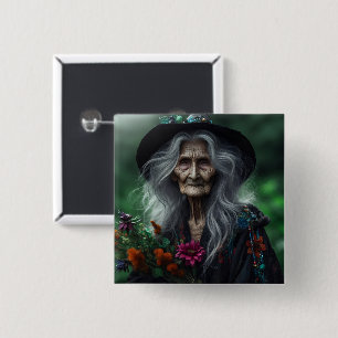 Alte Hexenkraut-Ansammlung für Tränke Button