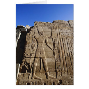 Alte Hieroglyphen an der Wand, Tempel von Karnak,