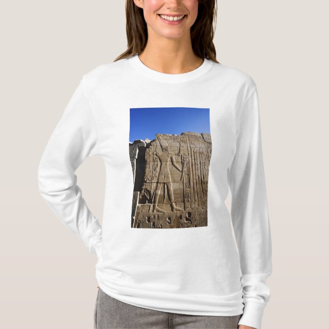 Alte Hieroglyphen an der Wand, Tempel von Karnak, T-Shirt (Vorderseite)