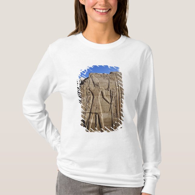 Alte Hieroglyphen an der Wand, Tempel von Karnak, T-Shirt (Vorderseite)