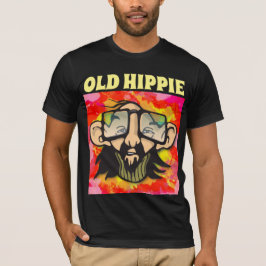 ALTE HIPPIE-MÄNNER VINTAGE T - SHIRT AM GEBURTSTAG