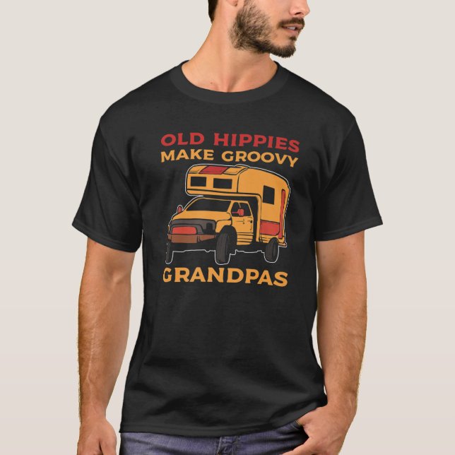 Alte Hippies machen Groovy Grandpas Hippie Ld Hipp T-Shirt (Vorderseite)