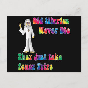 Alte Hippies Postkarte
