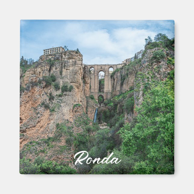Alte historische Brücke in Ronda, Spanien Magnet (Vorne)