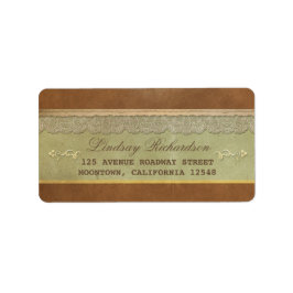 alte Hochzeitsmarke Adressaufkleber