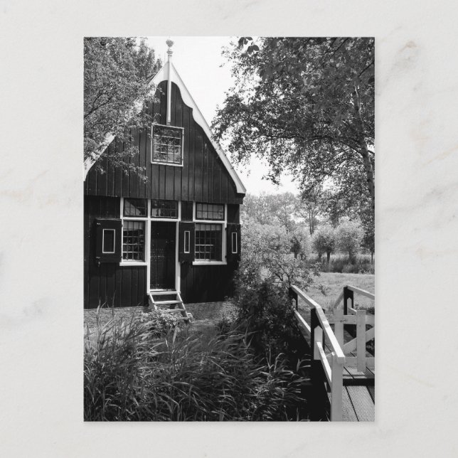 Alte holländische Hütte Postkarte (Vorderseite)