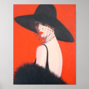 Alte Hollywood-Eleganz Poster