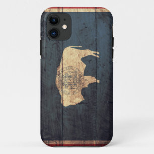 Alte Holzblasenflagge iPhone 11 Hülle