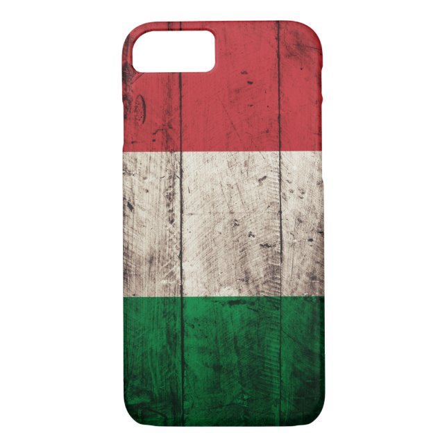 Alte hölzerne Italien-Flagge Case-Mate iPhone Hülle (Rückseite)