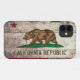 Alte hölzerne Kalifornien-Flagge Case-Mate iPhone Hülle (Rückseite (Horizontal))