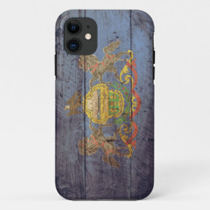 Alte hölzerne Pennsylvania-Flagge; Case-Mate iPhone Hülle