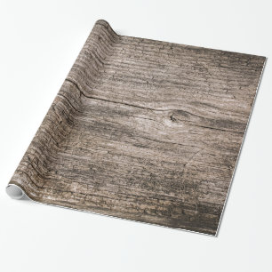 Alte hölzerne Planken Geschenkpapier