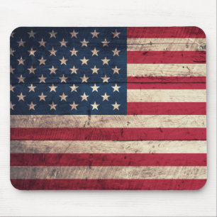 Alte Holzflagge Mousepad