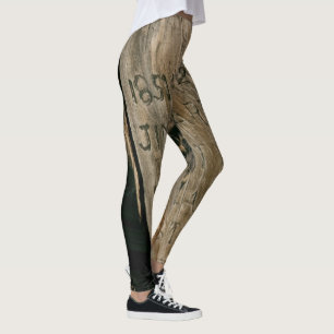 Alte holzige Grabmarken Leggings