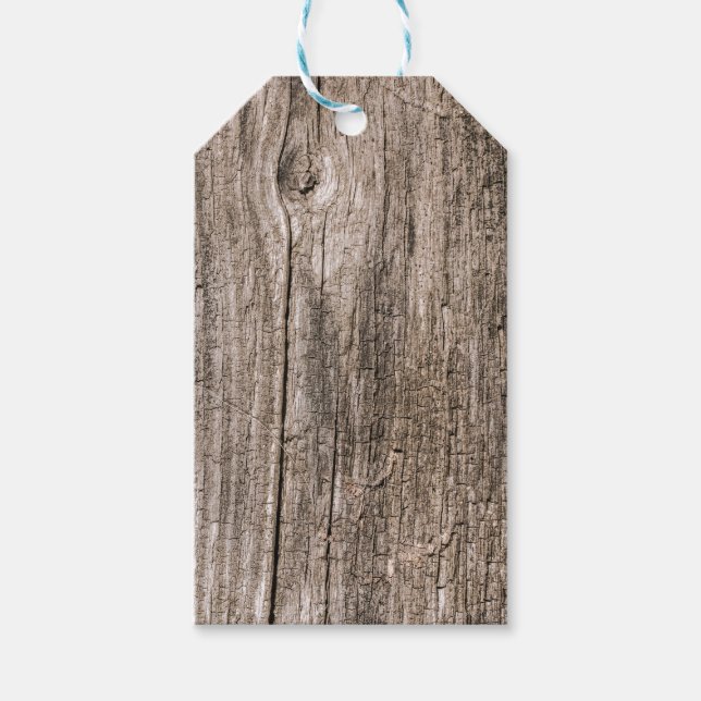 Alte Holzplanken Geschenkanhänger (Vorderseite)
