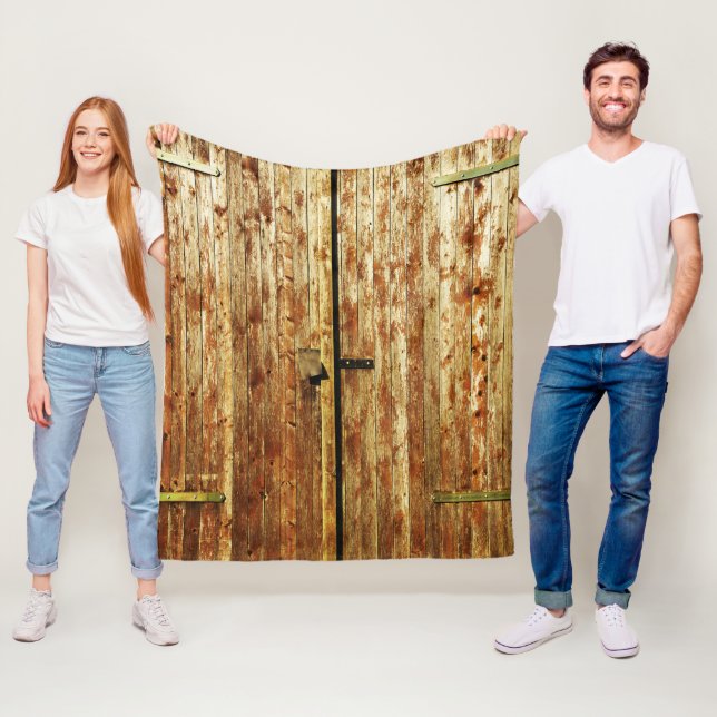 Alte Holztüren Fleecedecke (Beispiel)