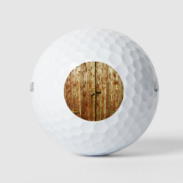Alte Holztüren Golfball (Vorderseite)