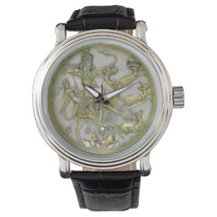 Alte iranische Jagdplatte Armbanduhr