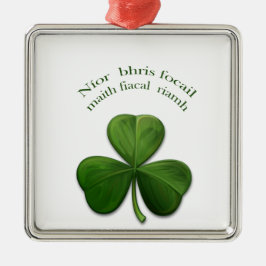 Alte irische Redewendungen über irische Entwurfspr Silbernes Ornament
