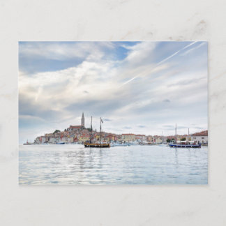 Alte istrische Stadt Rovinj oder Rovigno in Kroati Postkarte
