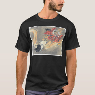 Alte Japaner Tengu Dämon-Malerei T-Shirt