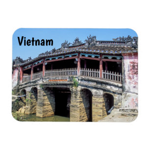 Alte japanische Brücke in Hoi An - Vietnam Magnet