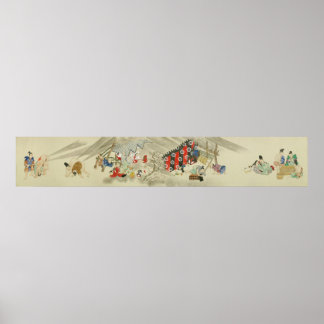 Alte japanische Furz Schlacht - Zweite Rolle Poster