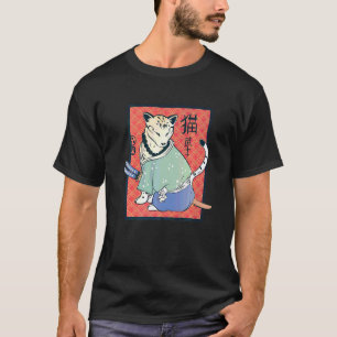 Alte japanische Katze Vintag Classic Ninja Cat Sa T-Shirt