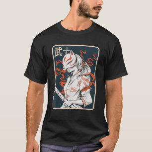 Alte japanische Samurai Alte weibliche japanische T-Shirt