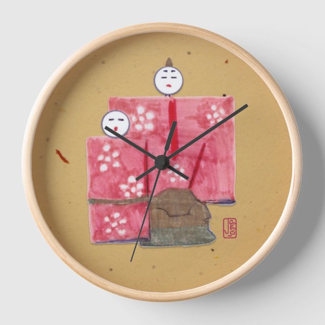 Alte japanische Universaluhr Uhr (Vorderseite)