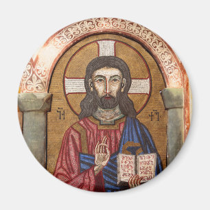 Alte Jesus-Mosaik Magnet