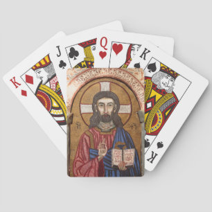 Alte Jesus-Mosaik Spielkarten