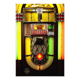 Alte Jukebox Fotodruck