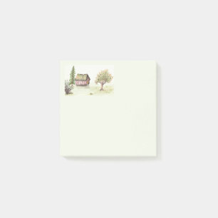 Alte Kabine (Aquarell Zuhause Sweet Zuhause Collec Post-it Klebezettel