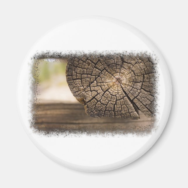 Alte Kabine Holz Texturen Magnet (Vorne)