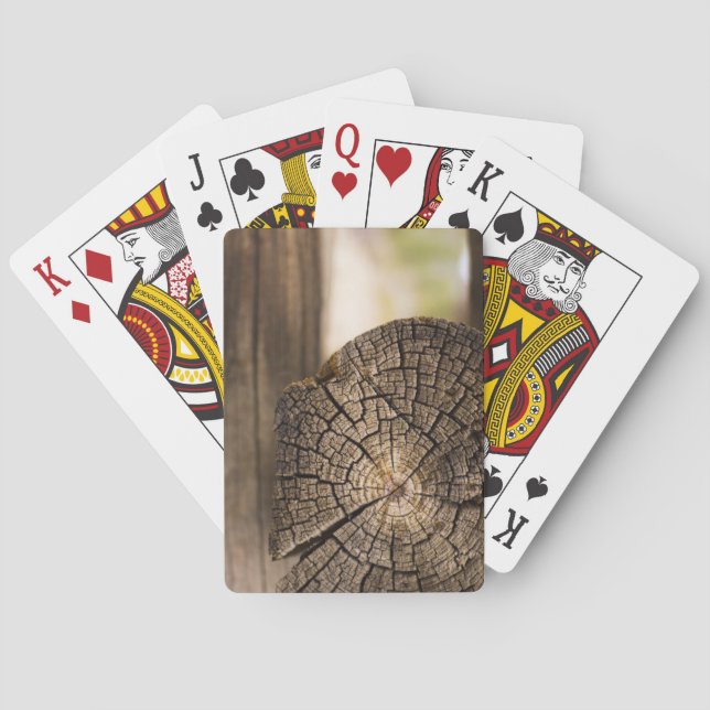 Alte Kabine Holz Texturen Spielkarten (Rückseite)