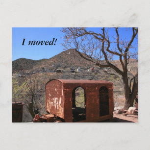 Alte Kaboose im Wilden Westen Ankündigungspostkarte