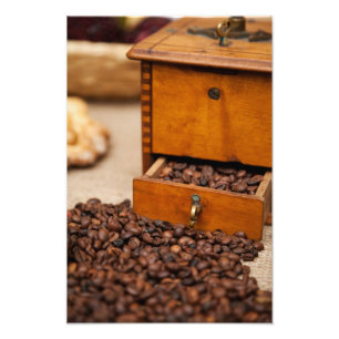 Alte Kaffeemühle Fotodruck