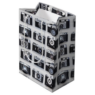 Alte Kamerakollektorfotografen verschenken Wrap Mittlere Geschenktüte